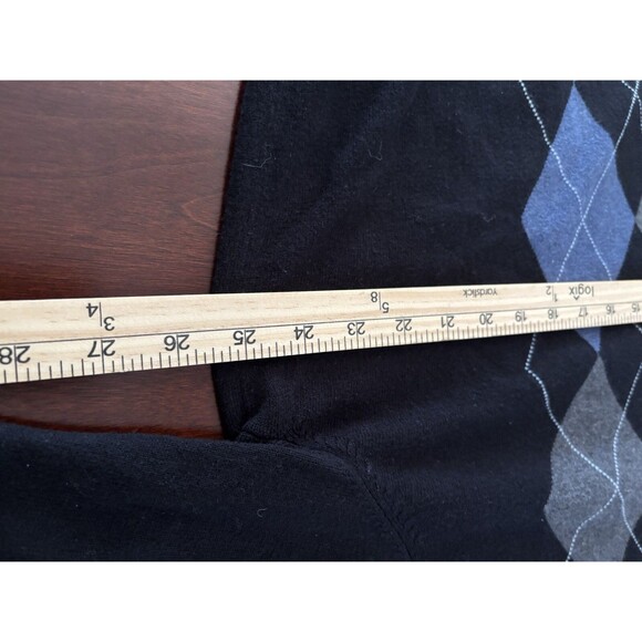 Cashmere Black Knit sweater sz XL GrampaCore Preppy by Sebatian Cooper - Picture 7 of 8